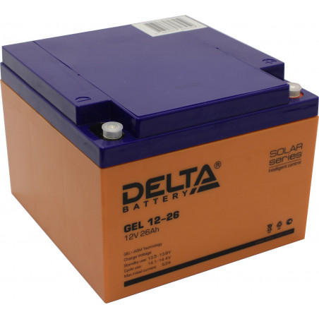 Аккумулятор Delta GEL12-26 12V 26Ah