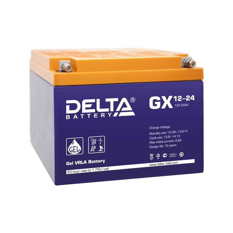 Аккумулятор Delta GX12-24 12V 24Ah