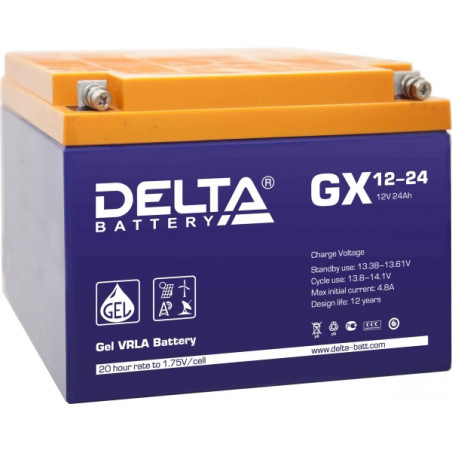 Аккумулятор Delta GX12-24 12V 24Ah