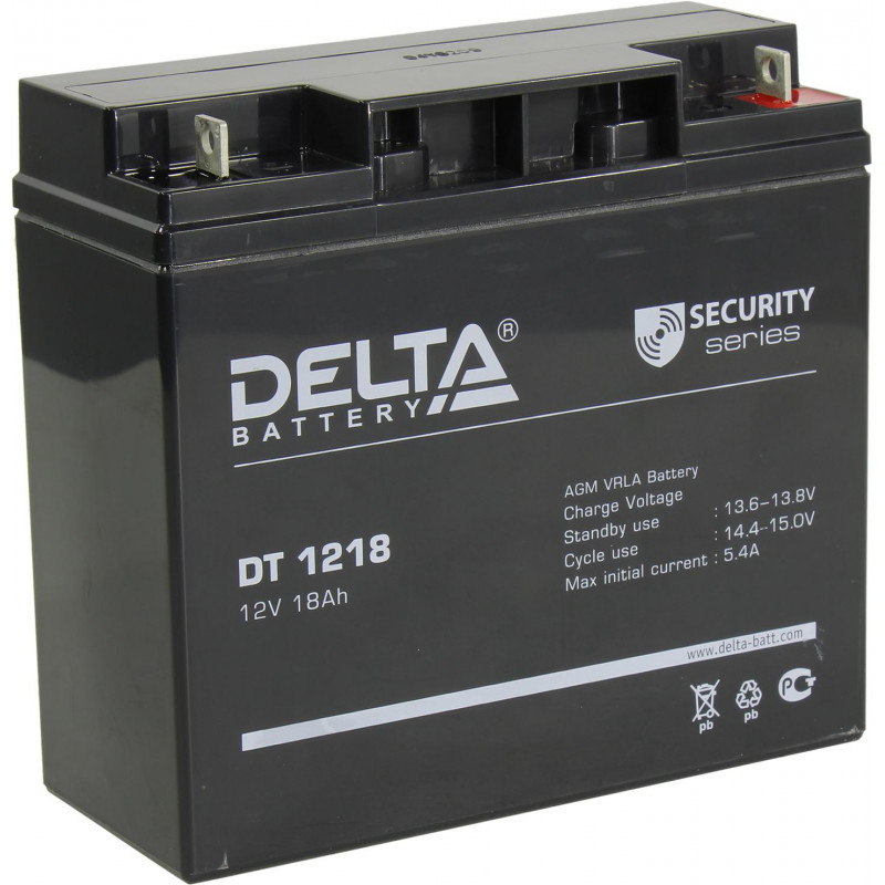 Аккумулятор Delta DT1218 12V 18Ah