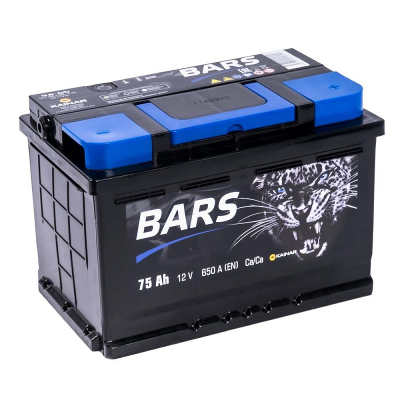 Аккумулятор Bars 75 Ah 600A