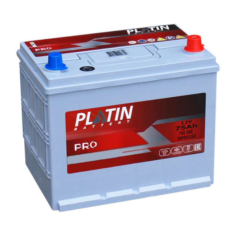 Аккумулятор Platin Pro 75Ah 740A SMF80D26L