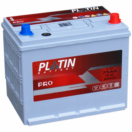 Аккумулятор Platin Pro 75Ah 740A SMF80D26L