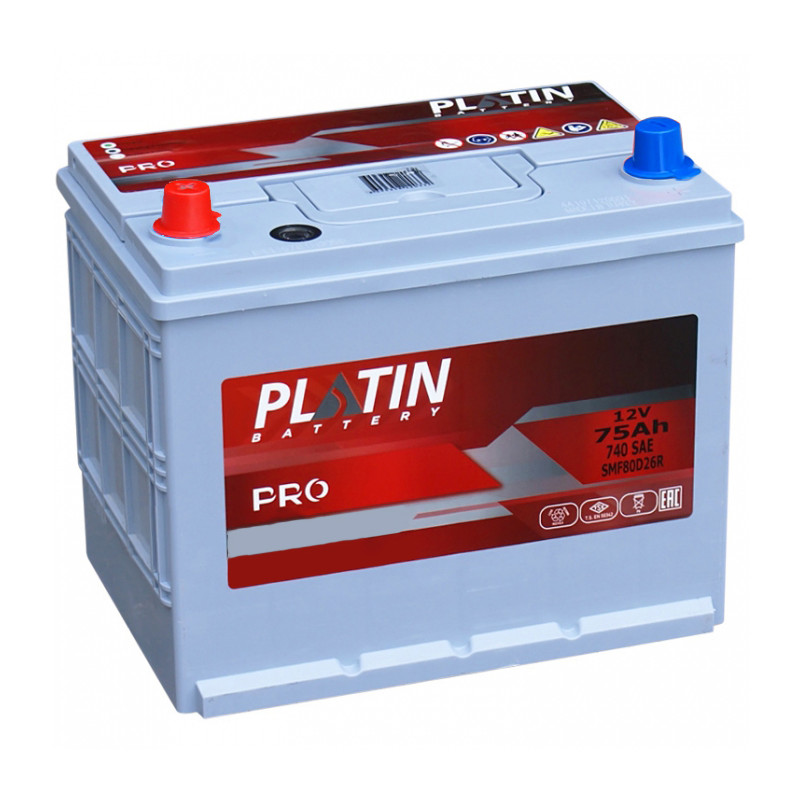 Аккумулятор Platin Pro 75Ah 740A SMF80D26R