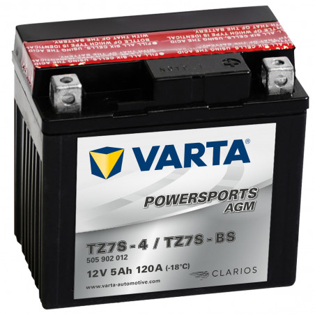 Аккумулятор Varta Powersports AGM TZ7S-4 5Ah 120A (505 902 012)