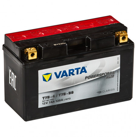 Аккумулятор Varta Powersports AGM YT7B-BS 7Ah 120A (507 901 012)
