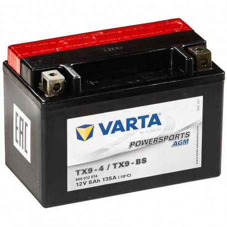 Аккумулятор Varta Powersports AGM TX9-BS 8Ah 135A (508 012 014)