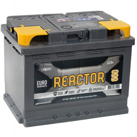 Аккумулятор Reactor 62 Ач 660А