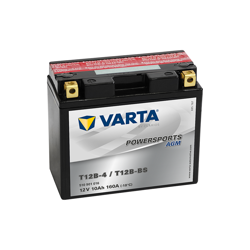 Аккумулятор Varta Powersports AGM YT12B-BS 10Ah 160A (510 901 016)