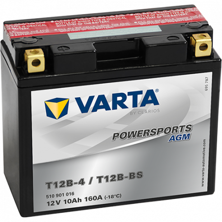 Аккумулятор Varta Powersports AGM YT12B-BS 10Ah 160A (510 901 016)