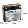 Аккумулятор Varta Powersports AGM YT12B-BS 10Ah 160A (510 901 016)