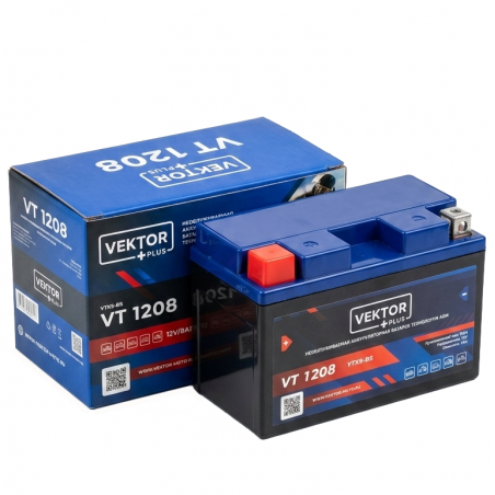 Аккумулятор VEKTOR VT 1208 8Ah 110A (YT7B-BS)